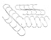 Produktbild LBY lby2.8 mm Nicht-magnetischen Edelstahl S Type Haken (90 mm + 70 mm + 50 mm) S Typ Multifunktions-Haken 15 Stück