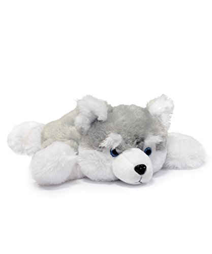 Kinder-Wärmflasche Husky Emma mit Kuschel-Bezug 0,5 L sehr flauschig - 2