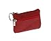 Produktbild W. Air Damen oder Herren Echt Leder Zip Coin Geldbörse Schlüssel Tasche Rot