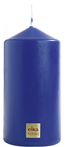 Preisvergleich Produktbild Eika Stumpenkerze azurblau 130 x 70 mm