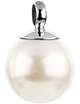 Nenalina Perlen Anhänger für Damen Kette oder Halskette in 925 Sterling Silber, 726099-046