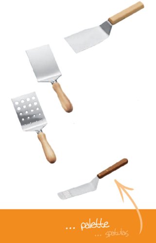 MAAJ® PROFI-WENDER WINKLEL-PALETTE LUXUS AUS EDELSTAHL MIT GRIFF AUS BUCHE - 3
