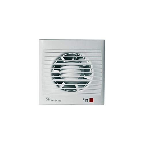 Aspiratore elicoidale da muro Soler&Palau DECOR-100 C per Cucina e Bagno Ip44 95 m³/h Diametro 100mm 5210001300