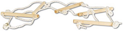 Preisvergleich Produktbild OA Strickleiter Holz mit 5 Sprossen 190cm, 1 Stück