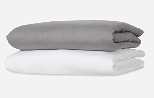 Spannbettlaken justinbed Baumwolle aus biologischem Anbau, grau, 80 x 200 cm - 2
