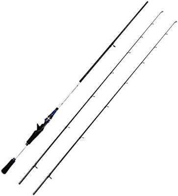 2-Piece 7-Feet Casting Rod Carbon Portable Baitcast Rod Medium Light and Medium Inshore Baitcasting Fishing Rod Freshwater Baitcaster Rod with 2 Travle Design Casting Rod (Blue)