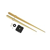 D DOLITY XXL Wanduhr Uhrzeiger Große Uhr Zeiger Uhrwerk Ornament für Wohnzimmer - Gold