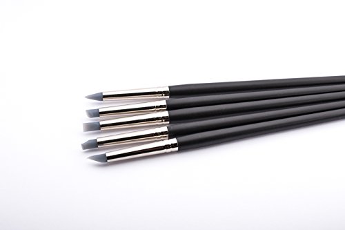 dekofee Silikon Modellierpinsel fein 5er Set - 2