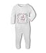 Personalised Baby Name with Pink Crib girl - Baby Romper Suit - 0-3 Months