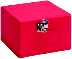 Badenia Bettcomfort 03610114502 Madrid G&auml;stebetthocker mit roter Husse, 6 teilig, dunkelblau