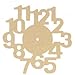 Wooden MDF Clock Face With Number Cut Outs To Decorate - 30 Centimeter
