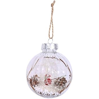 Vosarea Suspension Noel Coeur Noël Transparente Boule Noel