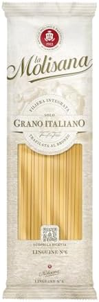 La Molisana, Linguine n. 6, Pasta da Solo Grano Italiano - Trafilata al Bronzo, Ruvida e Tenace con Eccellente Tenuta in Cottura - Confezione da 500 g