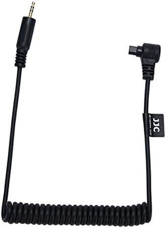 FLASH Woife Cable Timer Connector Cable 2.5 mm Jack/Cable, Connection cable coiled cable für Triggertrap und Canon RS-80 N3 Kombatibel with EOS 5D Mark IV, 1D X, 1D Mark II, 7D Mark II, 5D Mark III, 5D, 1D, 1D Mark II, 1Ds, 1Ds Mark II, 30D, 20D, 10D, D60, D30, 40D, 5D, 1 V, 3, D2000, 1D Mark II, 50D, 5D Mark II, 7D, 1D Mark IV 20Da, 6D, 1D C, 1D Mark II N, 1D X Kombatible Camera Lens (Made by JJC)