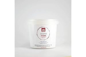 Materiamadre Pigmenti e ossidi per tinture, puri, alta qualità - Barattolo 1 kg (Bianco titanio rutilio)
