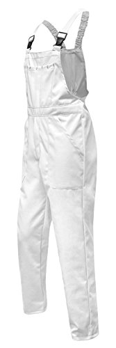 KERMEN – Arbeits-Latzhose Hamburg Kombi-hose Berufskleidung Maler-hose – made in EU – Farbe : Weiß - 4
