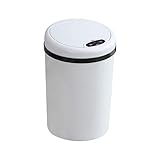 Basisago Poubelle Automatique avec Capteur de Mouvement Bac à Déchets Bac à Ordures Noir Acier INOX pour Cuisine Bureau 12 litres