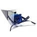 6 x long stem roses - soap petals - bath gift 30 cm long each - individually boxed - present romantic - pink / blue / red - BELLE AVENUE RETAIL