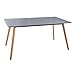 Produktbild Retro Esstisch SCANDINAVIA MEISTERSTÜCK 160cm grau Echt Eiche Esszimmer Tisch