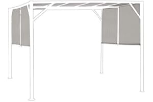 iperbriko Telo Gazebo Cipro Metri 3 x3 in Poliestere Tortora