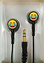 Emoji Children Ear Phones for Kids / Boys / Girls / Adults - These Fun Earphones Earbuds are ideal for Smartphones and Tablets (Laughing)