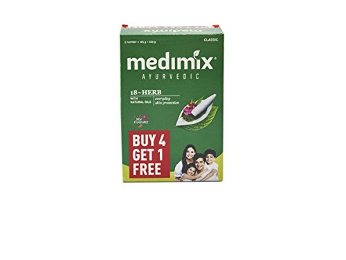 Medimix Ayurvedic Classic 18 Herbs Soap, 125g (Pack Of 5)
