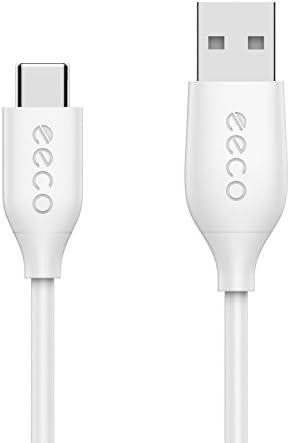 eeco USB - C Cable, USB Type C to USB 2.0 Fast Charging Cable 1m (3ft) for Samsung Galaxy S9 / S8 / S8 Plus, LG G5 / G6, New MacBook, Nexus 5X / 6P, Pixel, Huawei, Nintendo Switch and more (White)