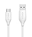 Produktbild eeco USB C Kabel auf USB 2.0, 1,8m langes Lade und Datenkabel für neuen MacBook Pro 2016, Samsung Galaxy S 8,Chromebook Pixel, Google Pixel, Nexus 5X, LG X Power 2, Apple TV 4, Google Nexus 5, OnePlus 2, Nokia N1 Tablet und allen anderen USB Type C Geräten Weiß