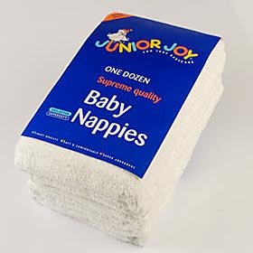 One Dozen Supreme Quality Baby Nappies