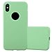 Price comparison product image Cadorabo Case works with Apple iPhone X/XS in CANDY PASTEL GRÜN – Shockproof and Scratch Resistant TPU Silicone Cover – Ultra Slim Protective Gel Shell Bumper Back Skin