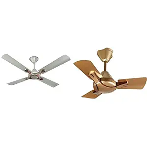 Havells Leganza 1200Mm Ceiling Fan (Bronze And Gold) & Havells Nicola 600Mm Fan (Bronze Copper)