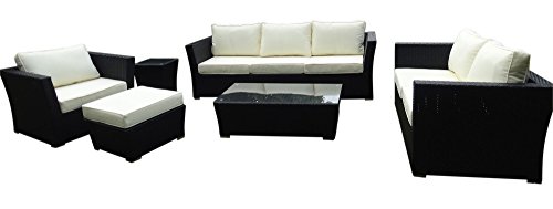 Preisvergleich Produktbild Baidani Gartenmöbel Garnitur Treasure, schwarz