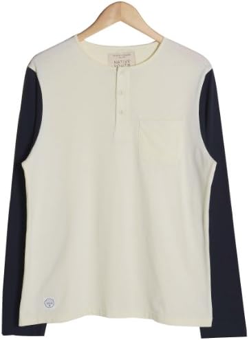 Native Youth Nyto154 Men's T-Shirt Ecru/Indigo Medium