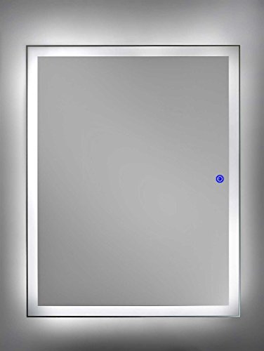 Cube Spiegel mit LED Beleuchtung Badspiegel und Touchschalter Zimmer Spiegel Beleuchtet (100cm x 60cm, Kaltweiss) - 4