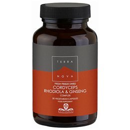 TERRANOVA Cordyceps, Rhodiola & Ginseng Complex - 50 Vegicaps