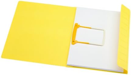 Secolor 3103106 A4 File Folder Cardboard with Jalema Clip 270 g Yellow