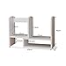 Produktbild Bücherregale CJC Anzeige Buche Freistehend Schreibtisch Veranstalter DIY Tabelle Lager Gestell Einstellbar 65 * 40 * 20cm (Farbe : Weiß)