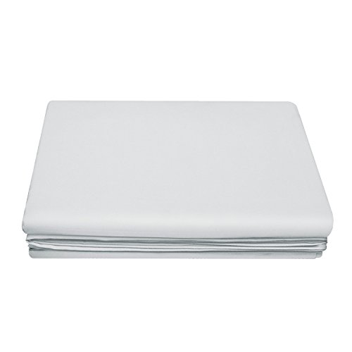 LirexFlat Sheet, 167 x 230 cm Size Flat Sheet, Extra Soft Brushed Microfiber, Machine Washable, Breathable Wrinkle-Free, White (White, 167 x 230 cm)OEKO-TEX STANDARD 100