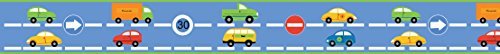 Traffic Express Design Children's Self Adhesive Vinyl Wallpaper Border 15cm Wide 5 Metre Long