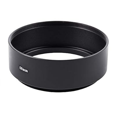 Nrpfell 58mm Mount Standard Metal Lens Hood for Olympus