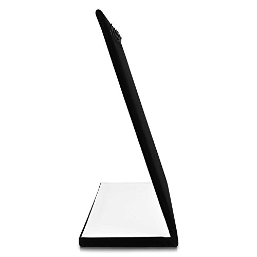 VENKON – Kettenständer für 11 Halsketten Organizer für Schmuck Aufbewahrung & Präsentation – Samt Schwarz – 25 x 20 x 10 cm - 5