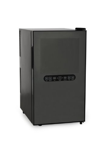Amstyle Design Weinkühlschrank 2 Temperaturzonen Klima-Zonen Schwarz 48 Liter 18 Flachen Getränkekühlschrank 8-18°C Weinkühler Weinklimaschrank Glastür Freistehend Rot & Weißwein Höhe 64cm (EEK: C) - 23