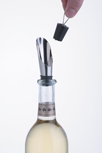 Bar Craft Weinausgießer mit Verschluss, Edelstahl - 3