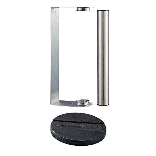 SILBERTHAL-Kchenrollenhalter-2-in-1-Wandrollenhalter-Zewarollenhalter-aus-Edelstahl-Freistehend-oder-zur-Wand-und-Deckenmontage-geeignet-zur-platzsparenden-Montage-der-Kchenrolle-Zewa-Mae-17-x-30-cm