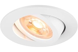 SLV NEW TRIA® 68, Deckeneinbauleuchte, rund, max. 10W GU10, weiß