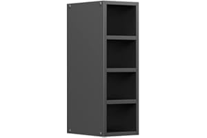 ‎VICCO Vicco Hängeschrank R-Line, offener Küchenschrank, Anthrazit/Anthrazit, 20 cm