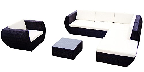 Preisvergleich Produktbild Baidani 10c00019.00001 Sitzgruppe Eternity, 4-teilig, schwarz