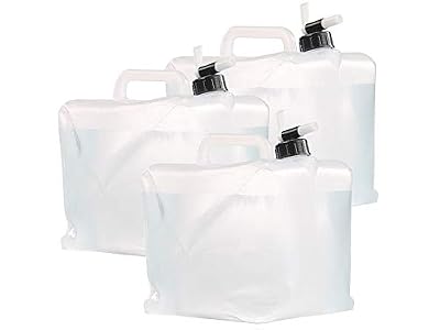 SEMPTEC 3 bidons pliables cubiques avec robinet intégré - 10 L