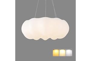 GUANSHAN Schwebende Wolke Pendelleuchte LED Cloud Deckenleuchte Deckenleuchte Kinderzimmer Deckenleuchte mit Aufhängedraht für Schlafzimmer, Wohnzimmer, Jungen Mädchen Schlafzimmer, 15W, 3 Beleuchtung