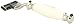 Edwin Jagger Simulated Ivory Gillette Mach 3 Razor with Nickel Plated Collar and End Cap
